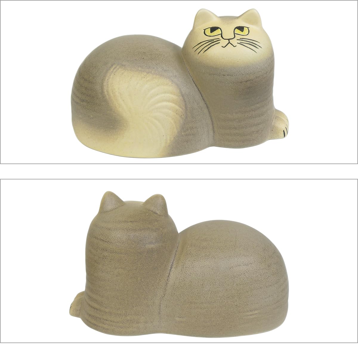 リサラーソン　置物　猫のマイ　グレー×イエローアイ Amazon.co.jp: [リサ・ラーソン]キャット マイ グレー（瞳